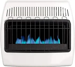 Dyna-Glo 30,000 BTU Natural Gas Blue Flame Vent Free Wall Heater, White