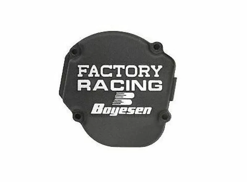 Boyesen Factory Racing Ignition Cover Black Yamaha YZ125 2005-2018