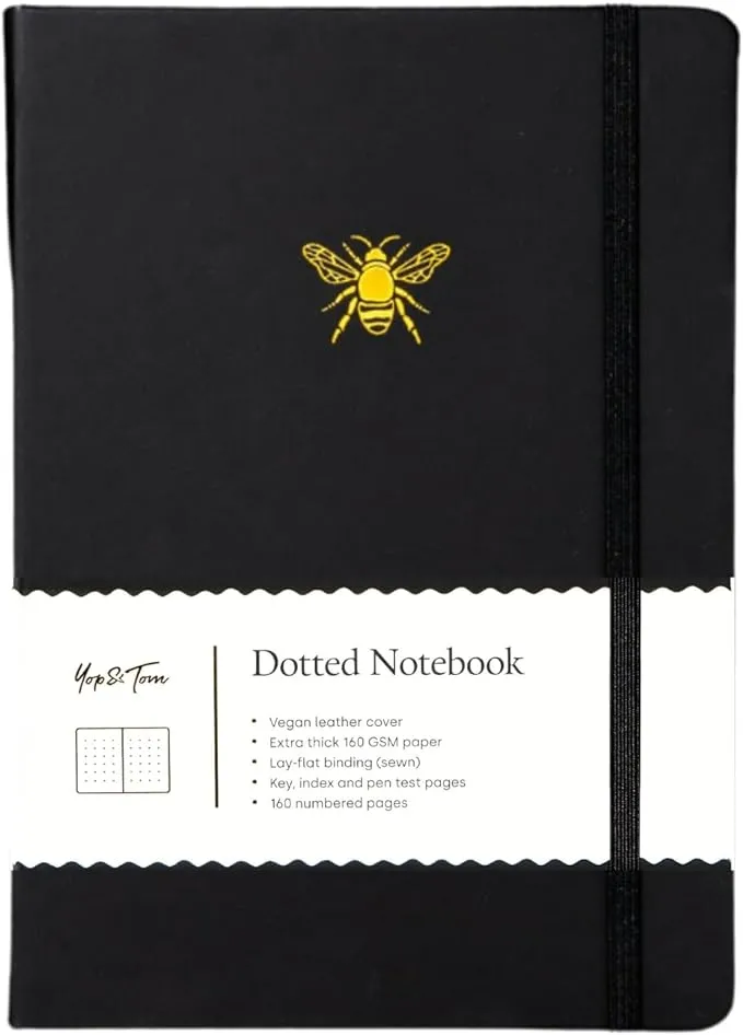 A5 Dotted Notebook - Bee