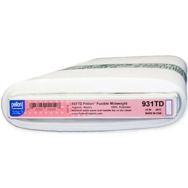 Pellon 931TD Fusible Midweight 20" Interfacing White