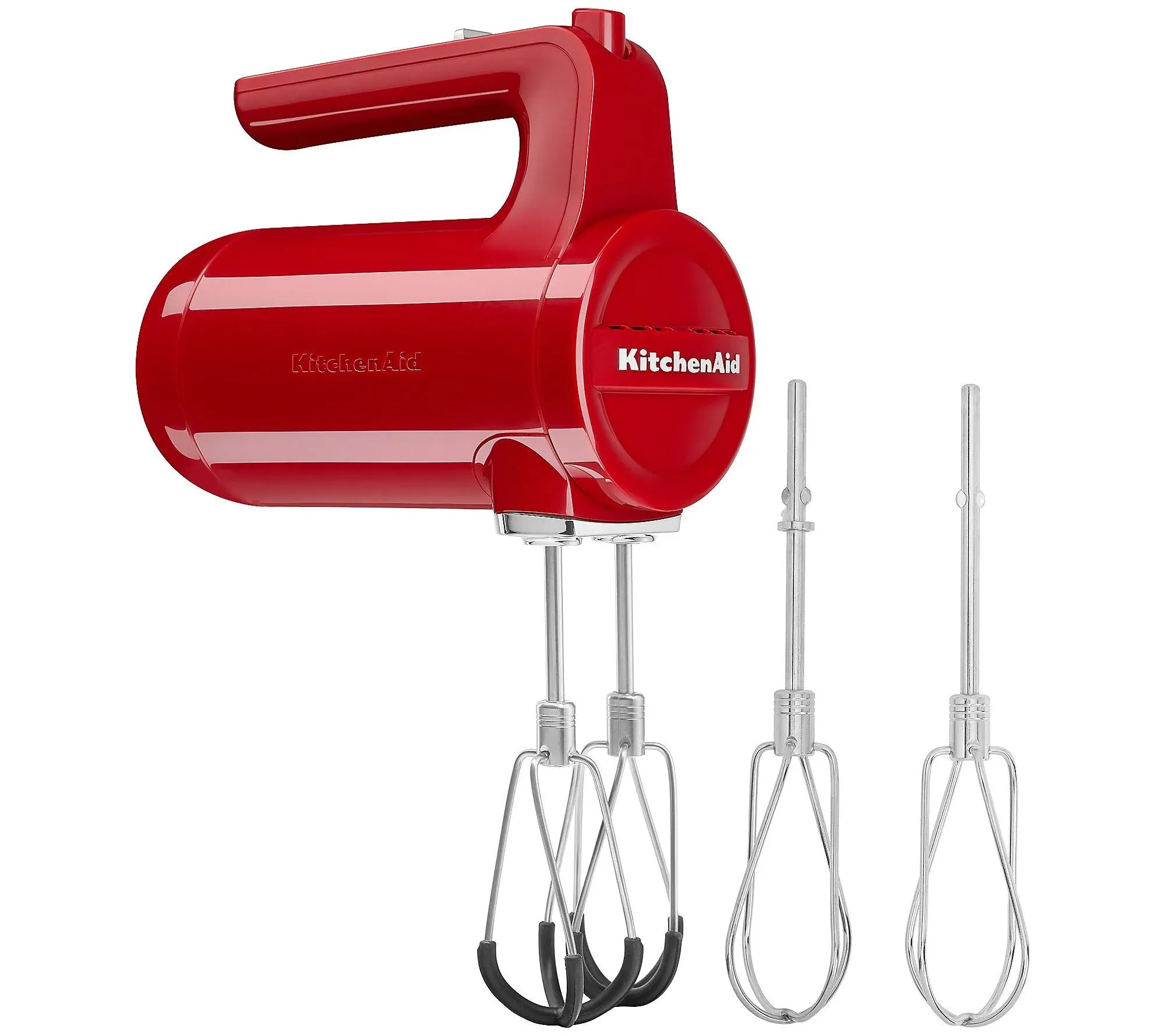 KitchenAid Cordless 7-Speed Hand Mixer w/Flex Edge Beaters ,Empire Red