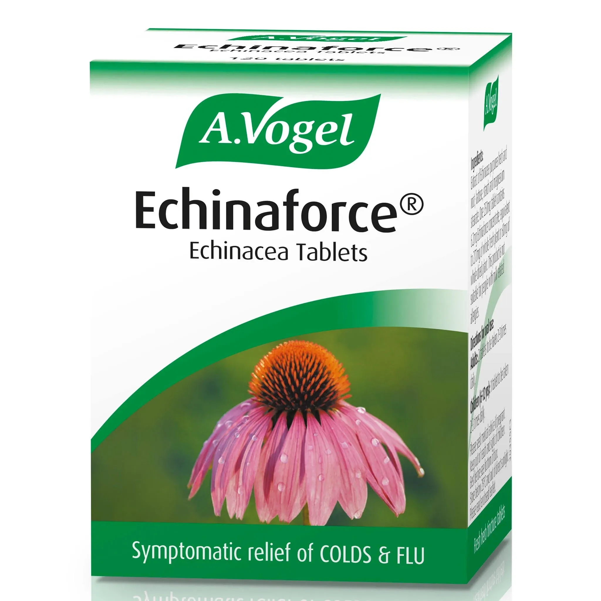 A.Vogel Echinaforce Echinacea Tablets | Relieves Cold & Flu Symptoms by Strengthening the Immune System | 120 Tablets