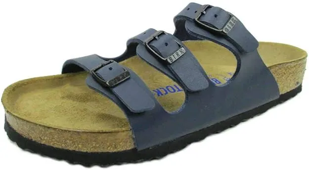 Birkenstock Women's Florida Birko-Flor Sandal, 35 / Blue