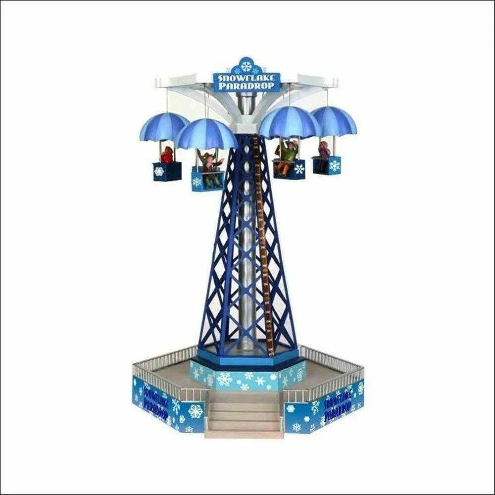 Lemax Snowflake Paradrop Carnival Ride Amusement Park Christmas Village 34634 