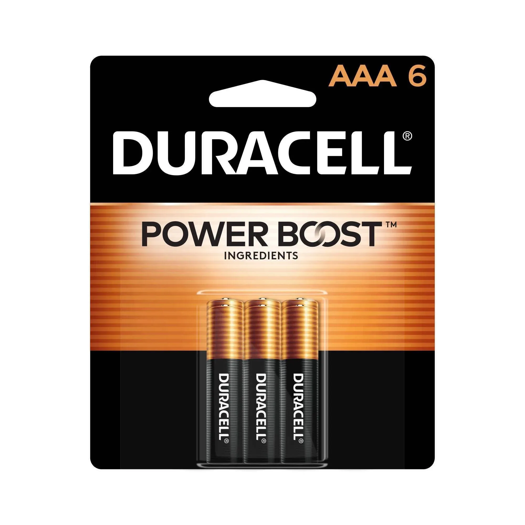 Duracell Coppertop AAA Alkaline Batteries - 6 Pack