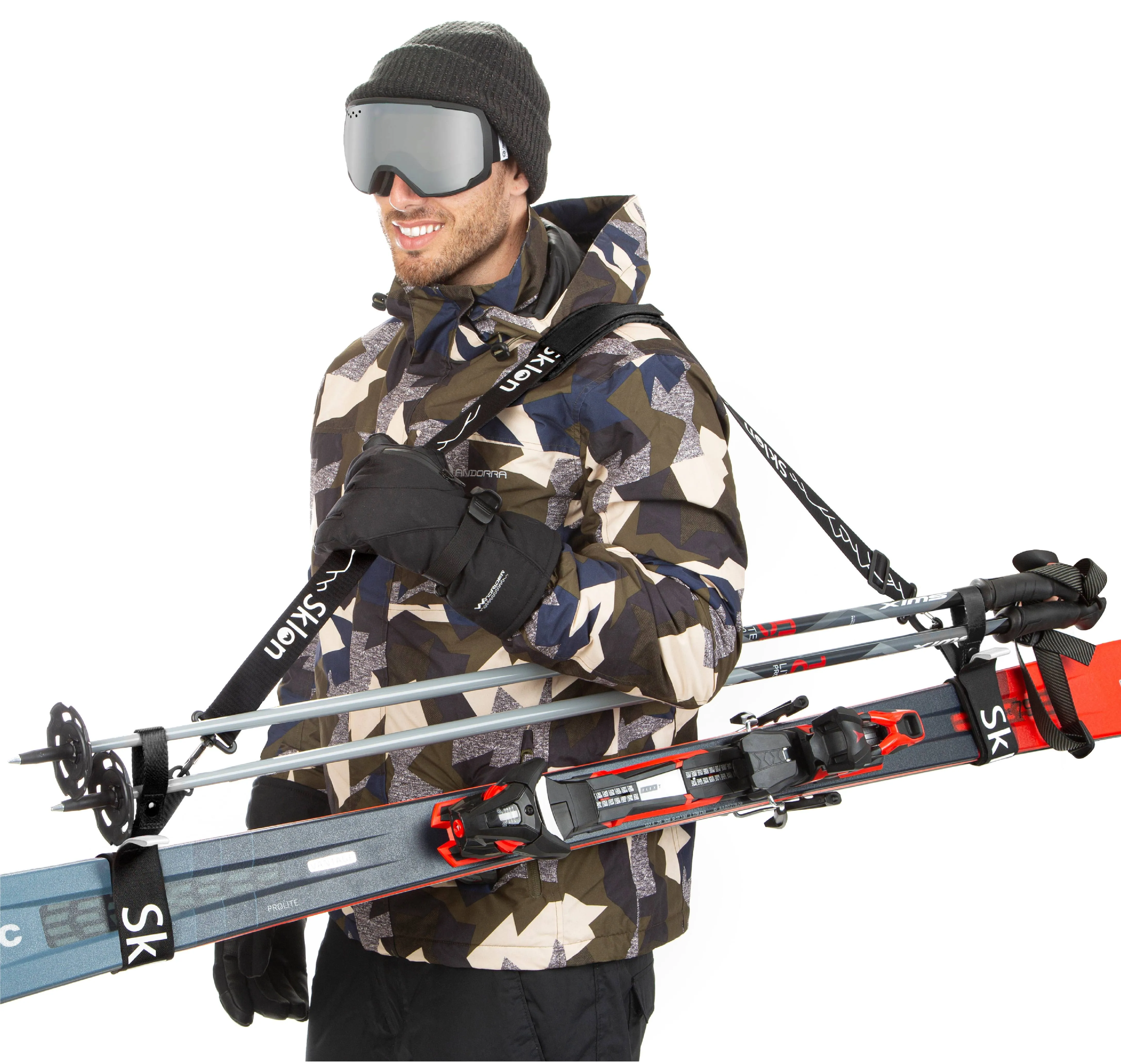 Sklon Ski Strap and Pole Carrier | Avoid The Struggle and Effortlessly Transport