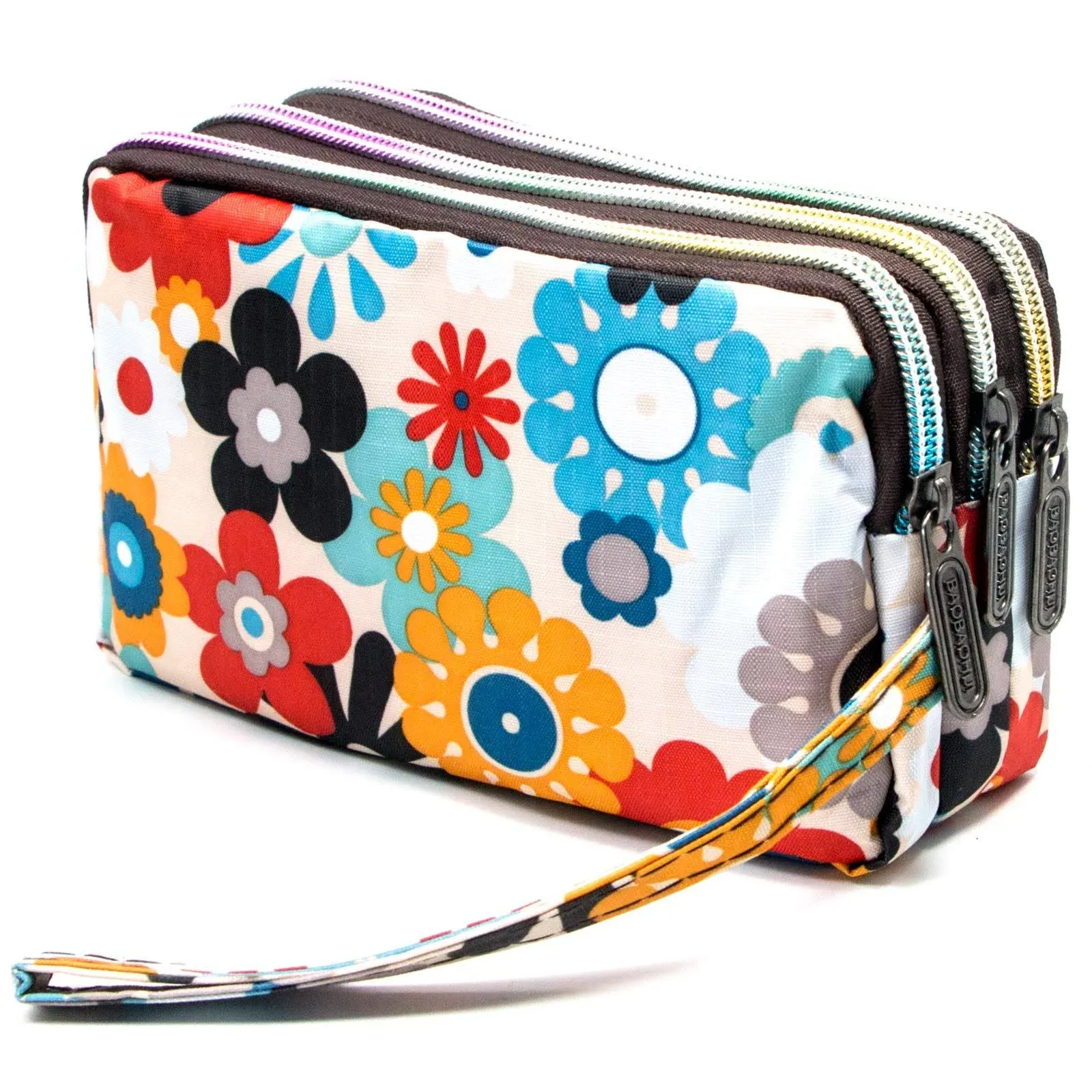 BIAOTIE Large Capacity Wristlet Wallet - Women Printed Nylon Waterproof Handbag Clutch Purse