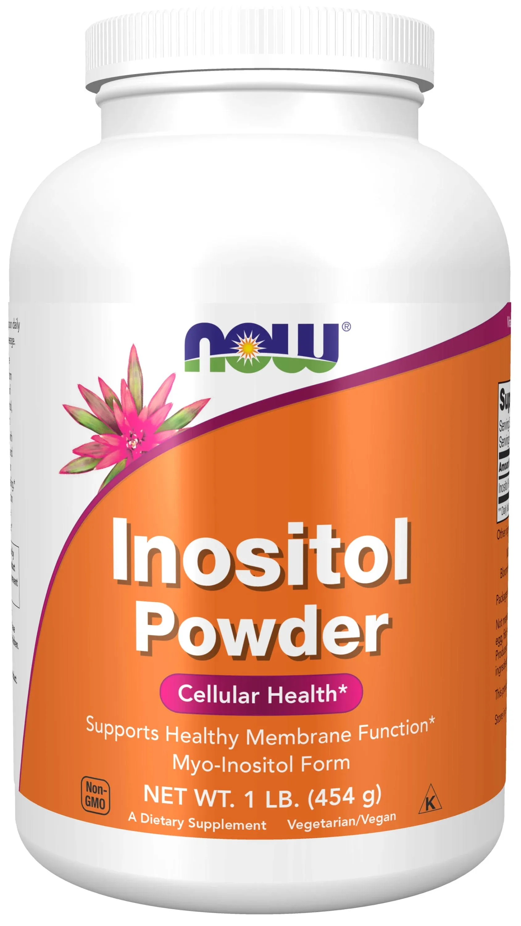 100% Pure Inositol Powder 1 lb By Now Foods