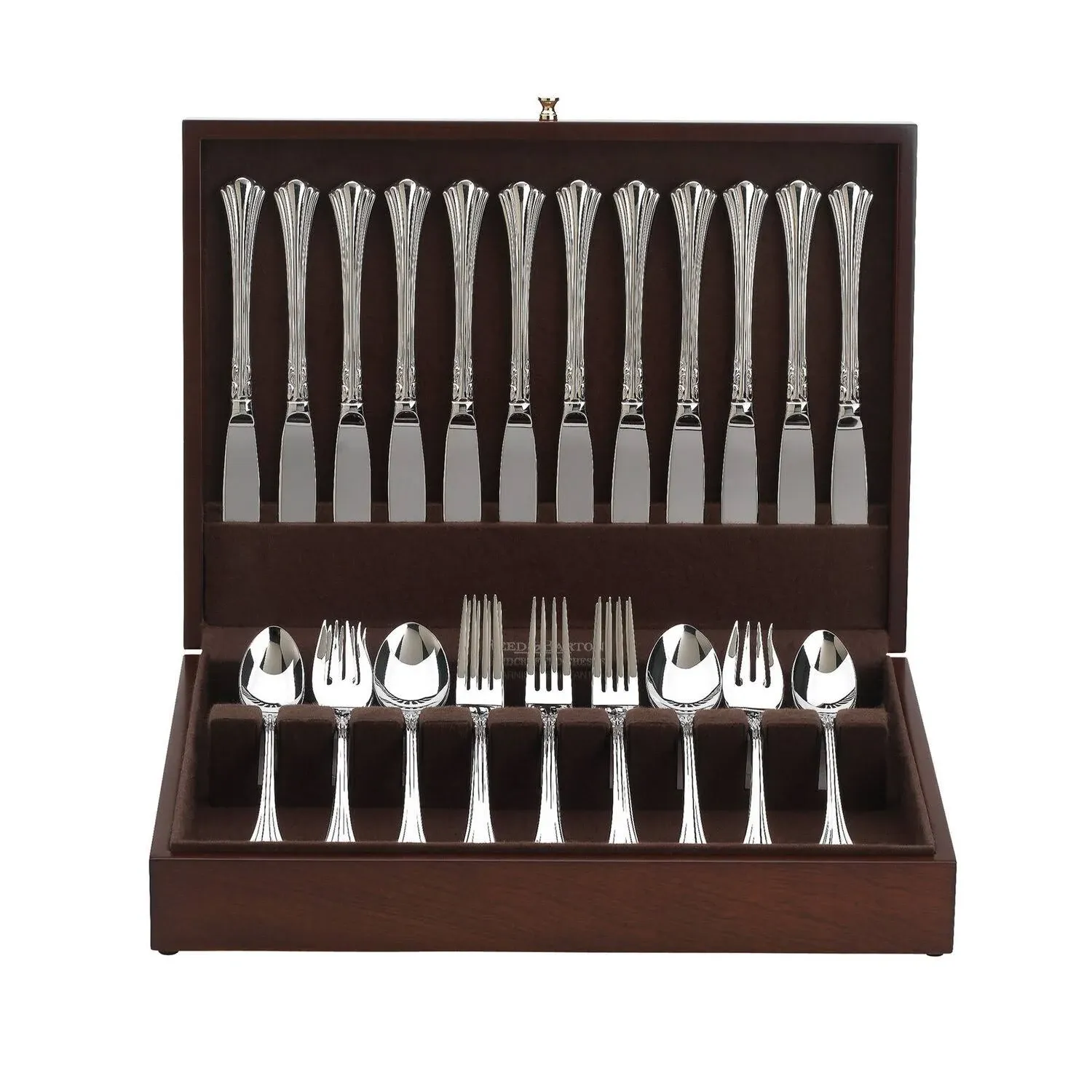 Reed & Barton Mahogany Flatware Chest