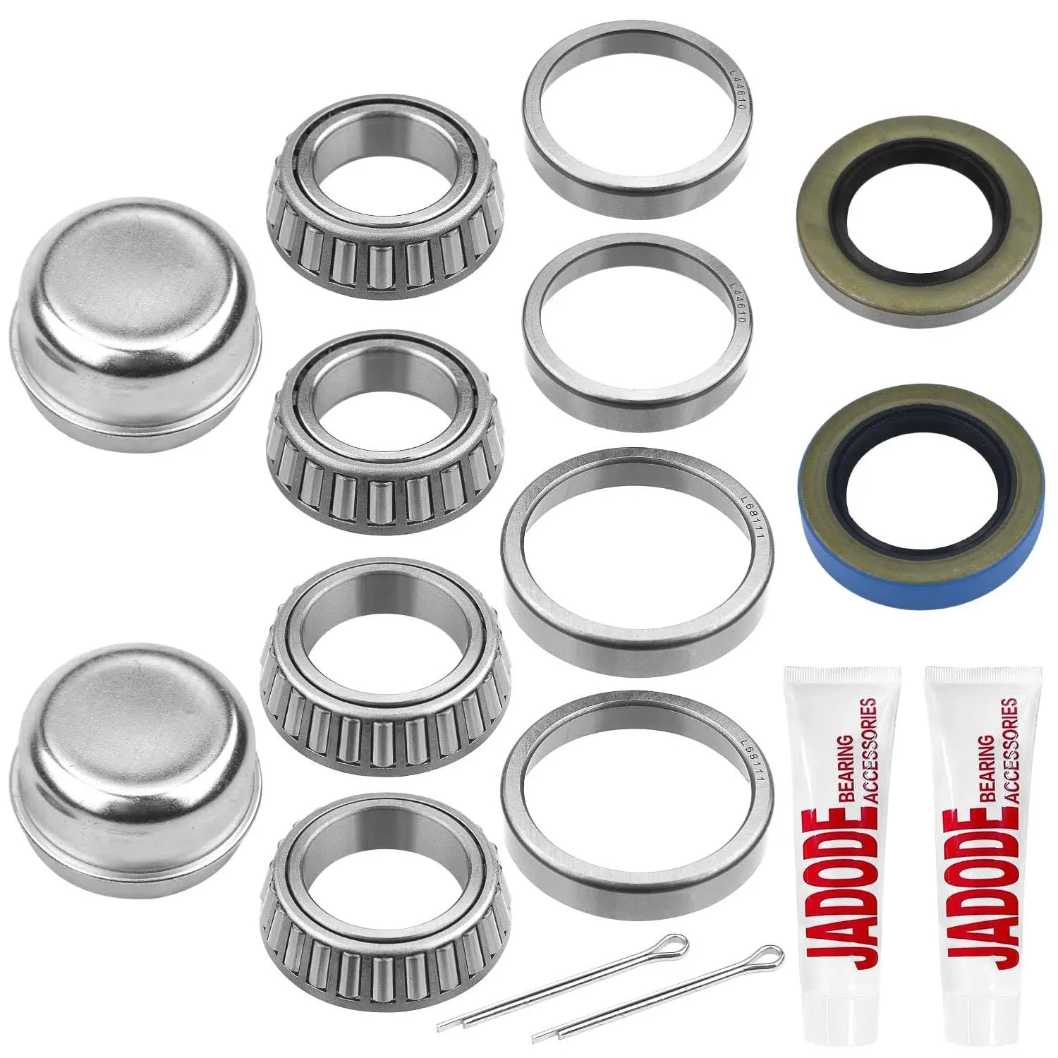 Trailer Axle Hub Bearings Kits L44649/10 L68149/11 Seal 1019\x88171255tb\x89<wbr/>3500 Lbs T