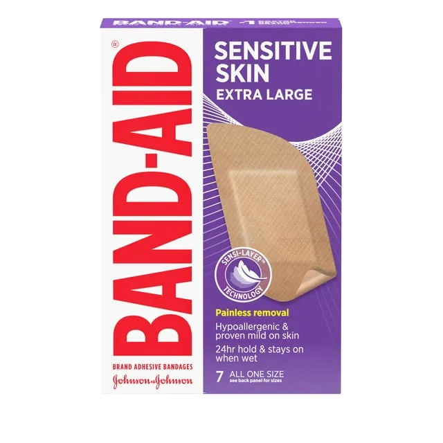 Band-Aid Adhesive Bandages for Sensitive Skin