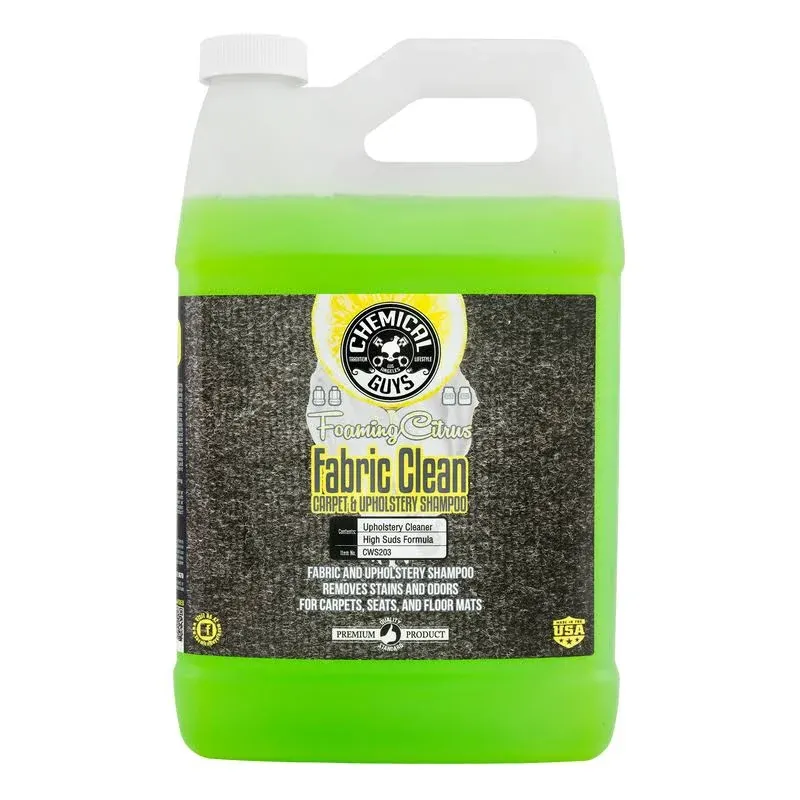 Chemical Guys CWS203 Foaming Citrus Fabric Clean Carpet Upholstery Shampoo (1 gal)