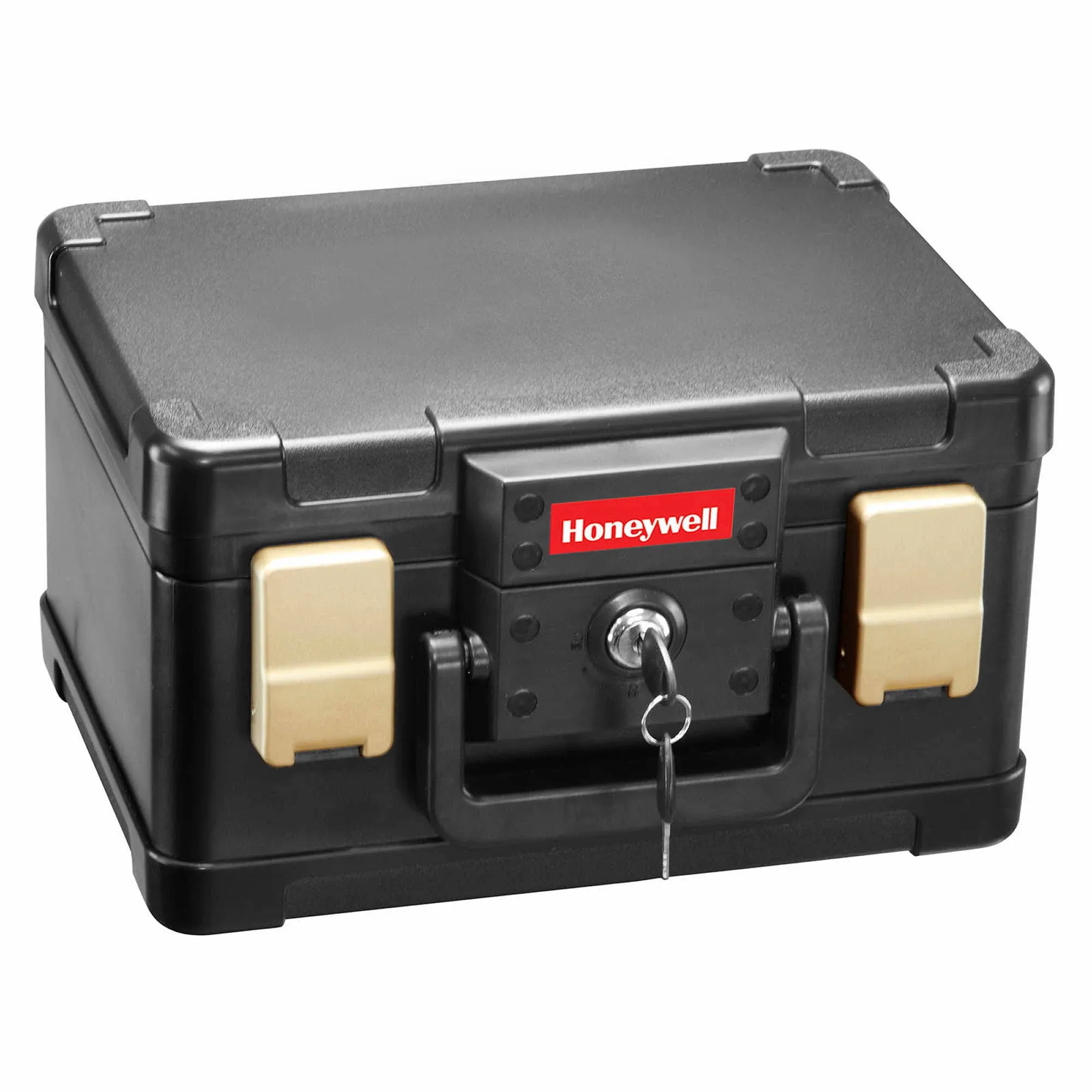 Honeywell Safes & Door Locks - 30 Minute Fire Safe Waterproof Safe Box Chest with Carry Handle, Small, 1102 4.3 litre, Black