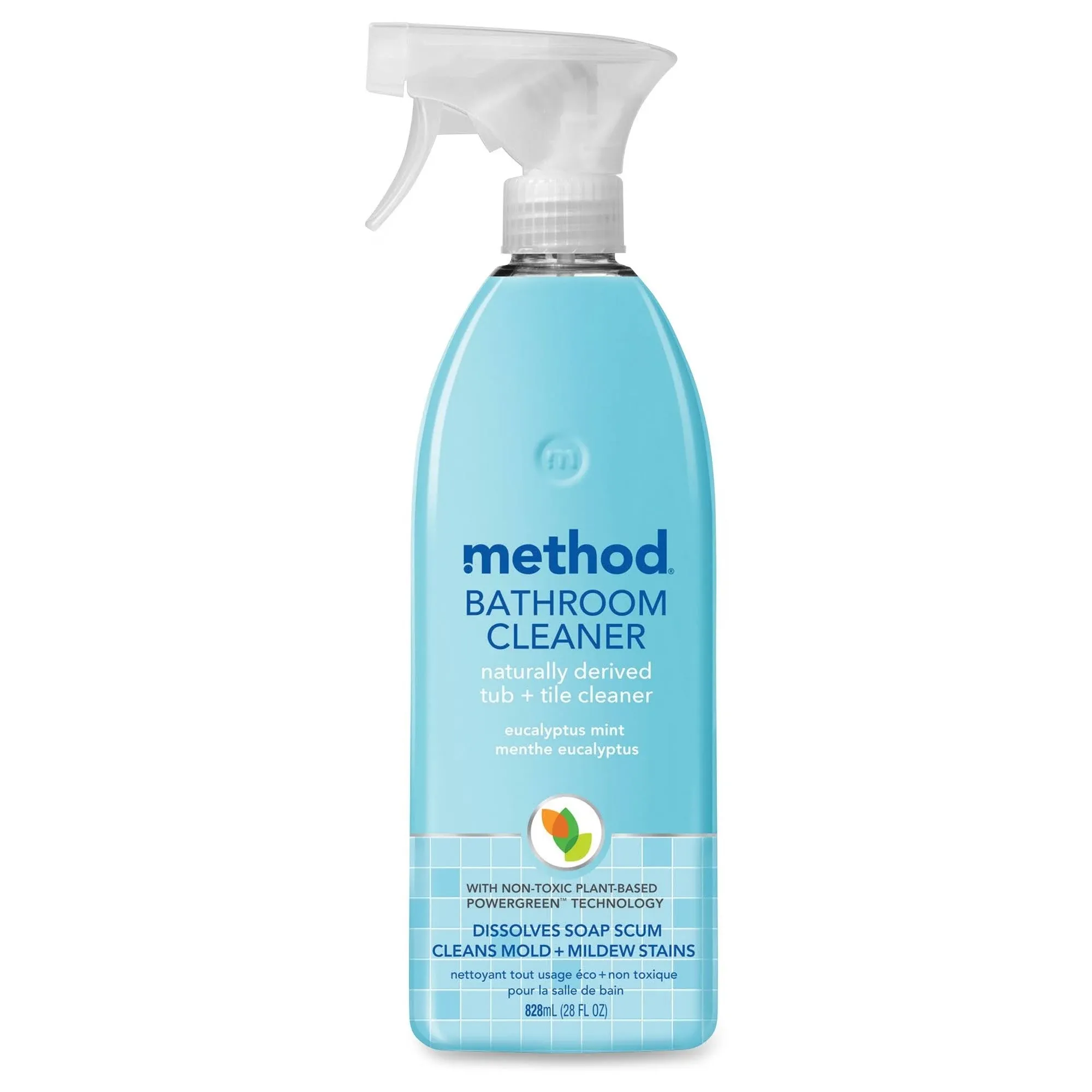 Method Bathroom Cleaner, Removes Mold + Mildew Stains, Eucalyptus Mint, 28 Fl Oz (Pack of 8)