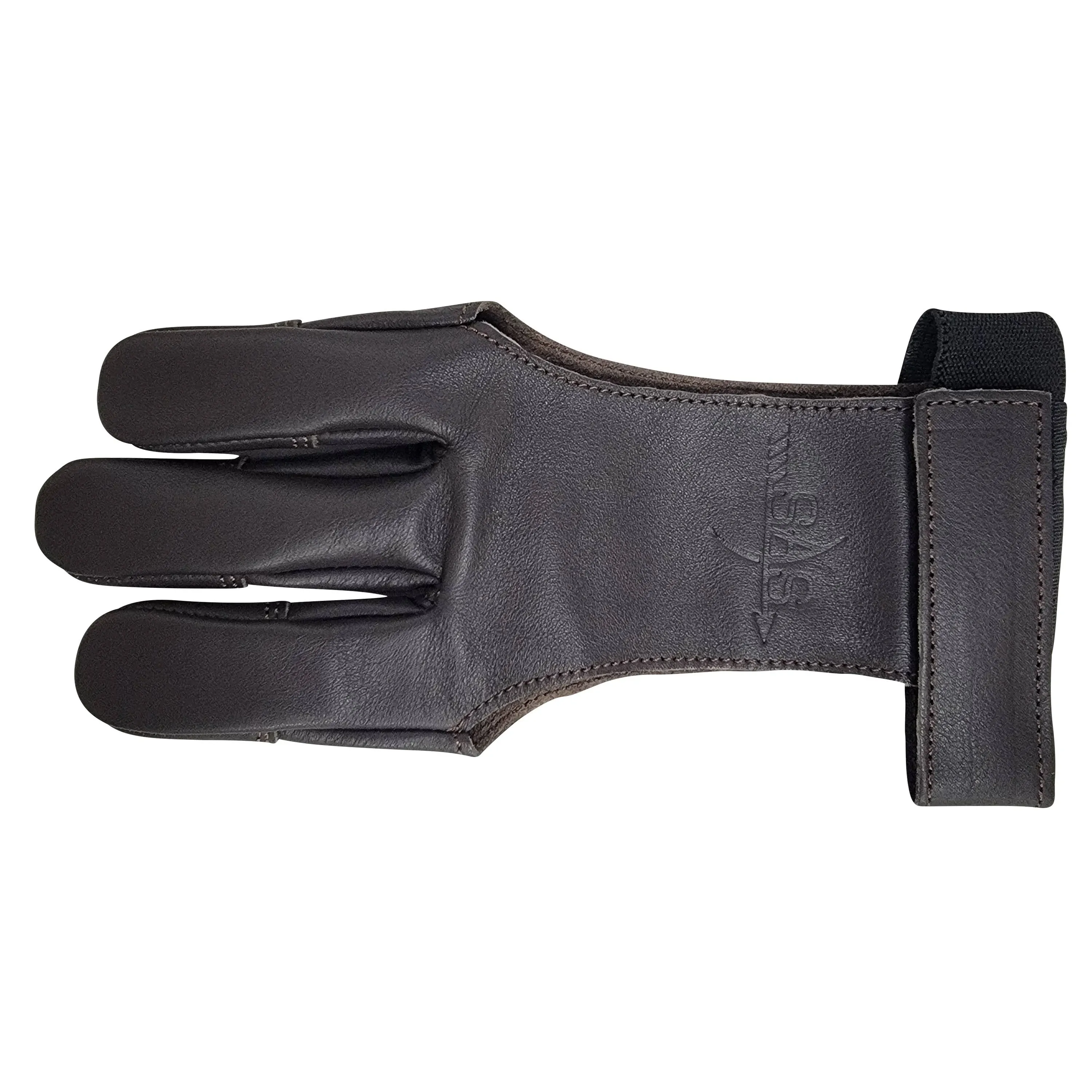 SAS Leather Traditional Gloves for Archery Target Shooting Glove Finger Tab Medium