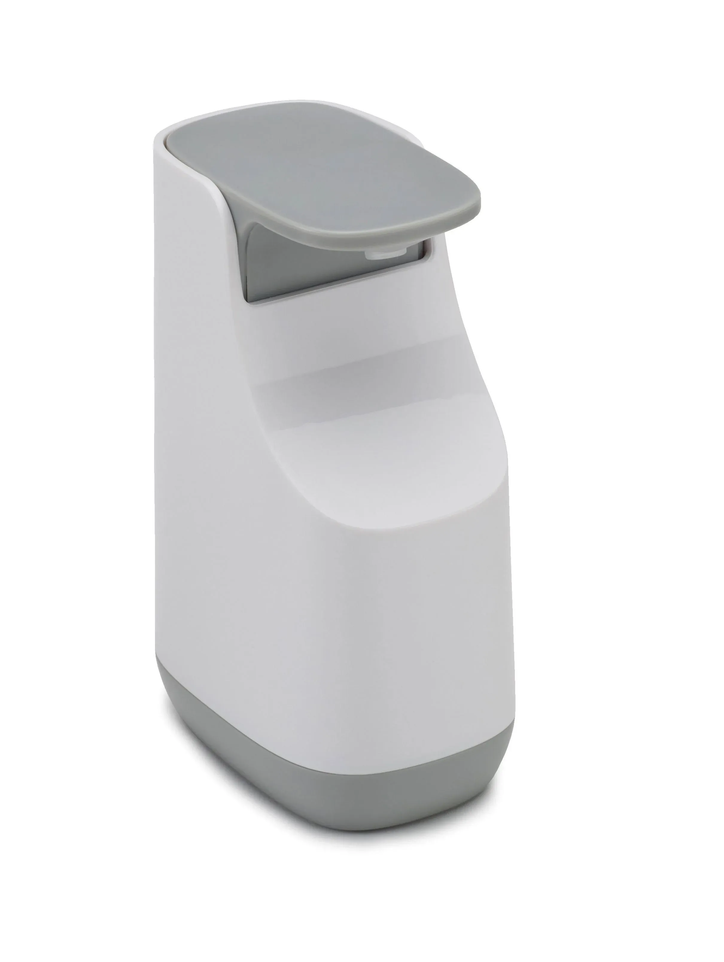 Joseph Joseph Bathroom Slim, Compact Soap Dispenser, Easy-Push Pump Head, Non Drip Nozzle, Fill-Level Window, Refillable, Matt Black