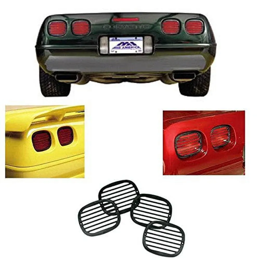 C4 Corvette Tail Light Louver Cover Kit Fits: 91 thru 96 Corvettes