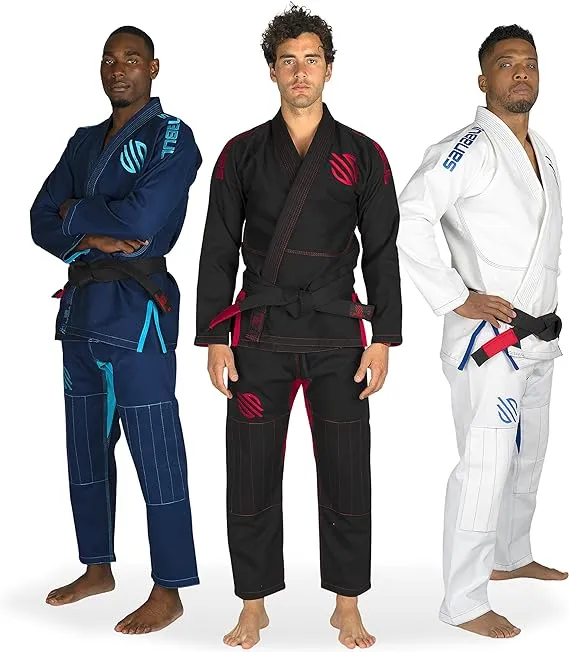 Sanabul Essential BJJ Gi for Men Brazilian Jiu Jitsu Gi Lightweight Preshrunk Fabric for Jiu-Jitsu Training & Competition