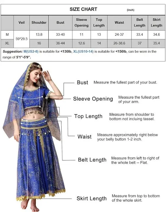 Lady women Belly Dance Costume Oriental made any color/size