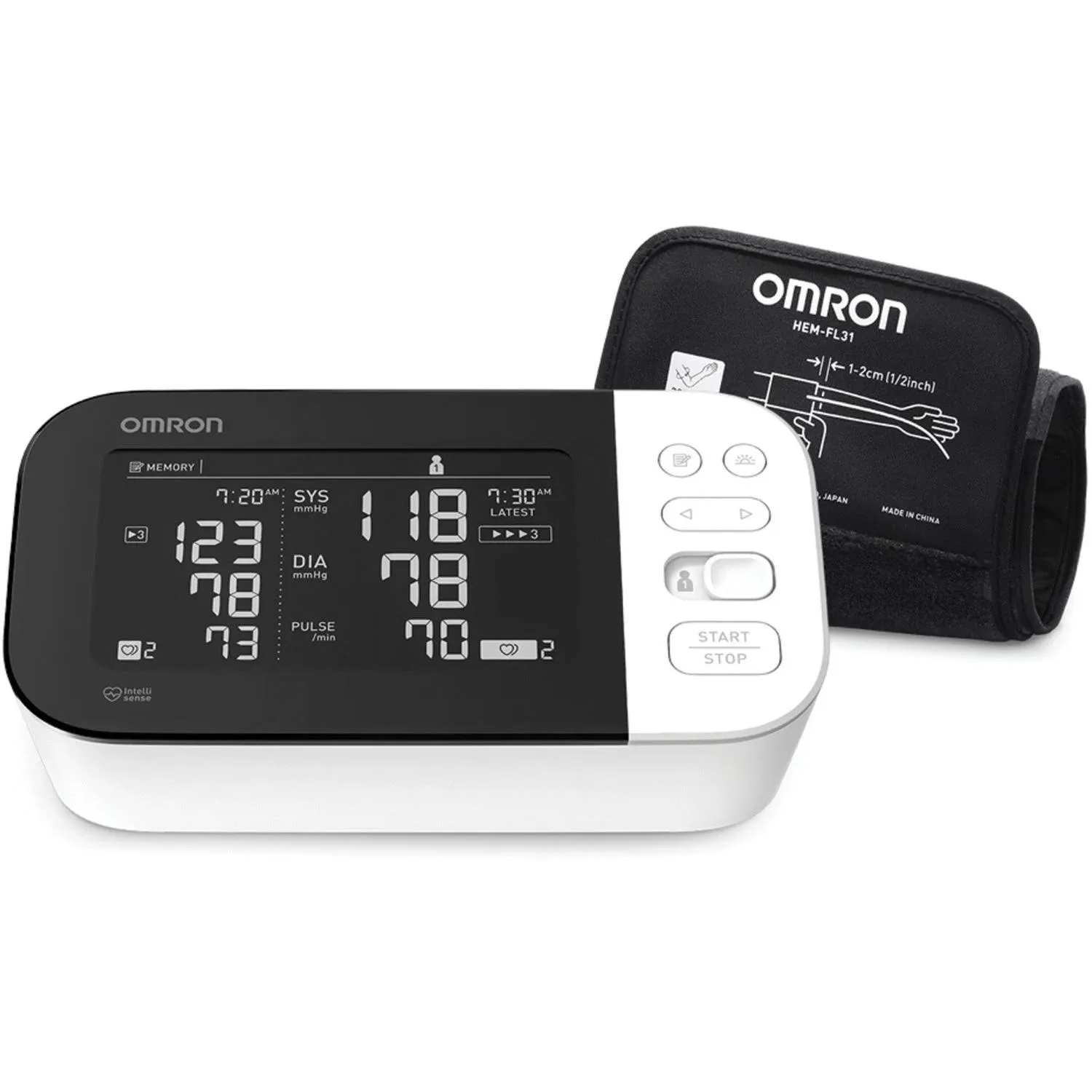 Omron 10 Series Wireless Upper Arm Home Blood Pressure Monitor BP7450