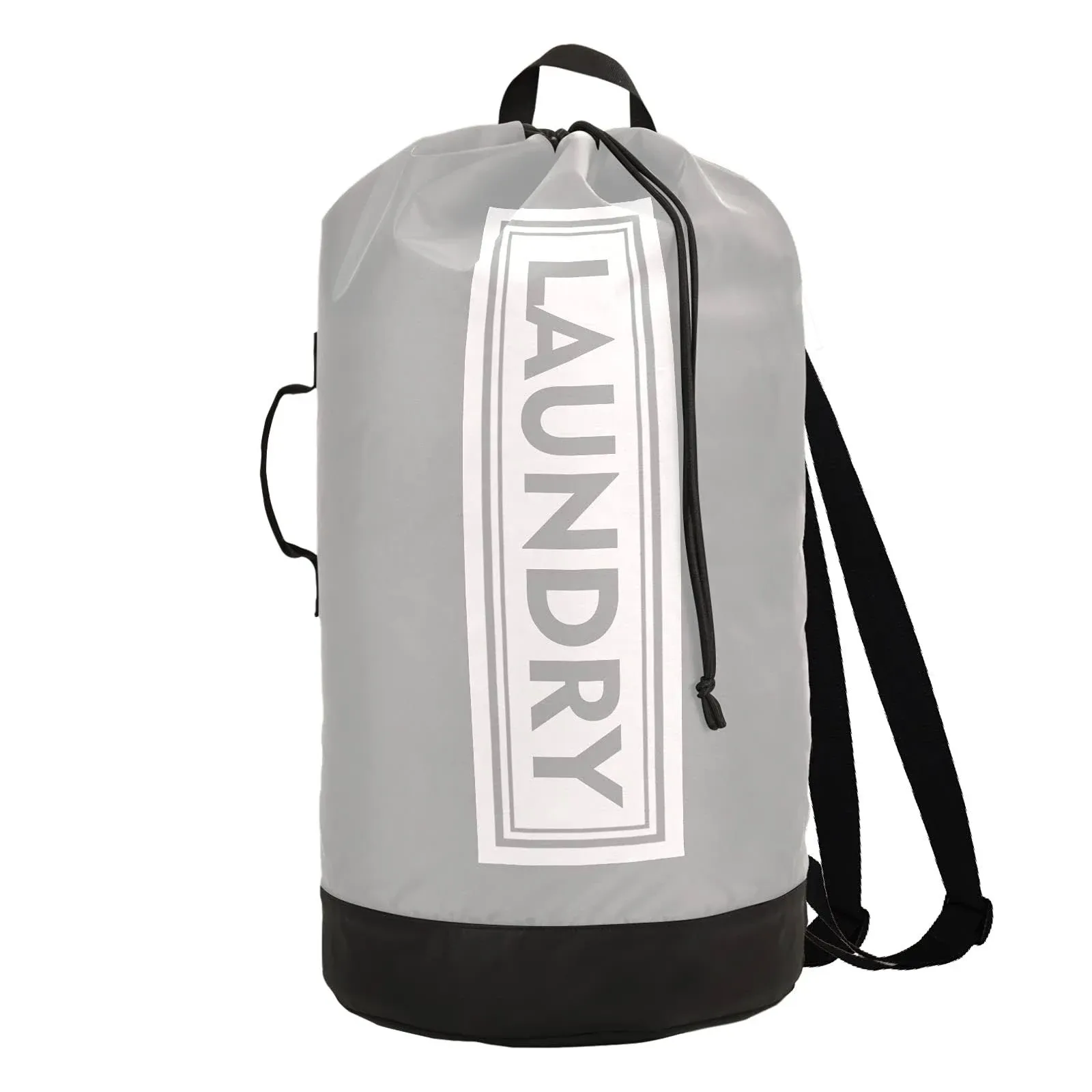 Light Grey Laundry Backpack Large Heavy Duty Laundry Bag for College Students...