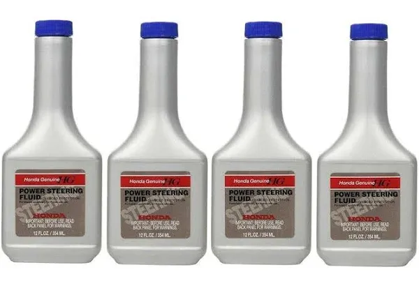 Myparts Pack of 4 Power Steering Fluids 12 oz Bottles Compatible with Honda Acura