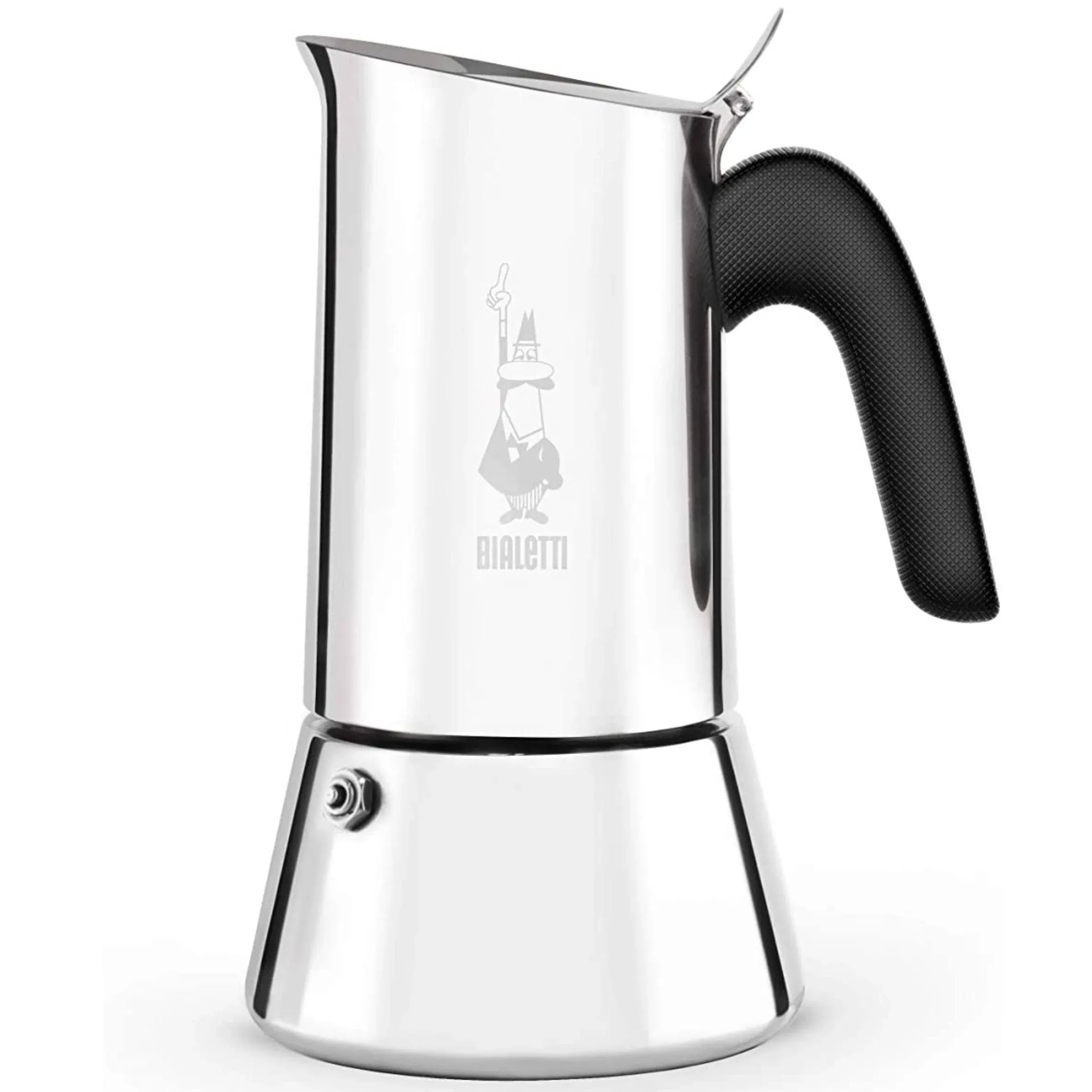 Bialetti Venus 6-Cup Stainless Steel Induction-Capa<wbr/>ble Stovetop Espresso Maker,