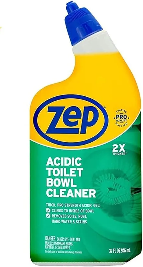Zep Wintergreen Scent Acidic Toilet Bowl Cleaner 32 oz Liquid