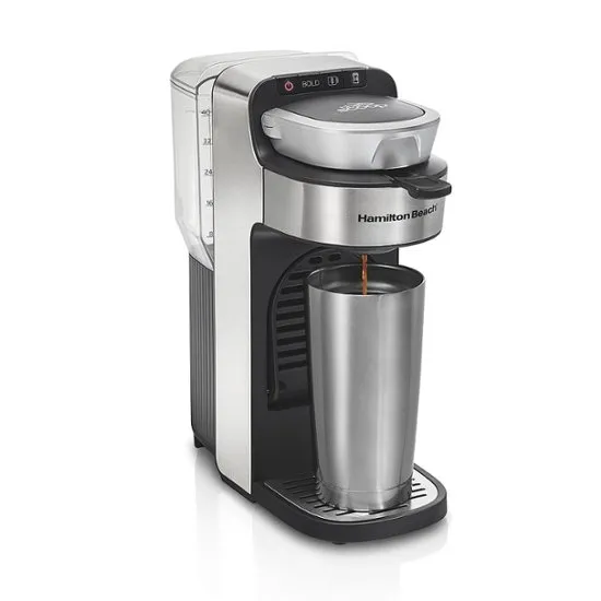 Hamilton Beach the Scoop Single-Serve Coffee Maker with Removable Reservoir, Stainless Steel, 49987