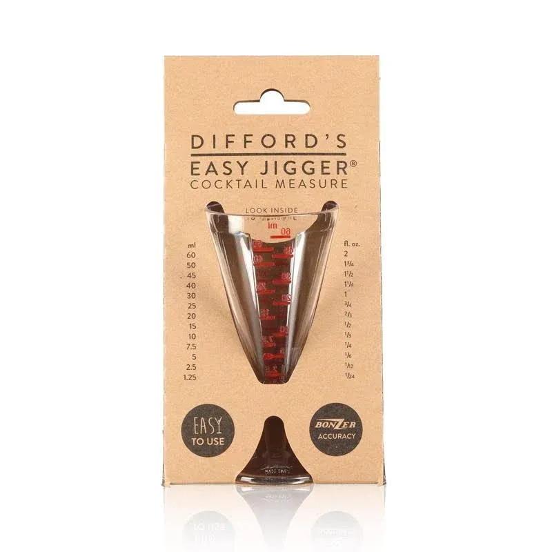 DIFFORD'S Easy Jigger Spirit Measure by Difford’s Guide and BONZER | Cocktail ...