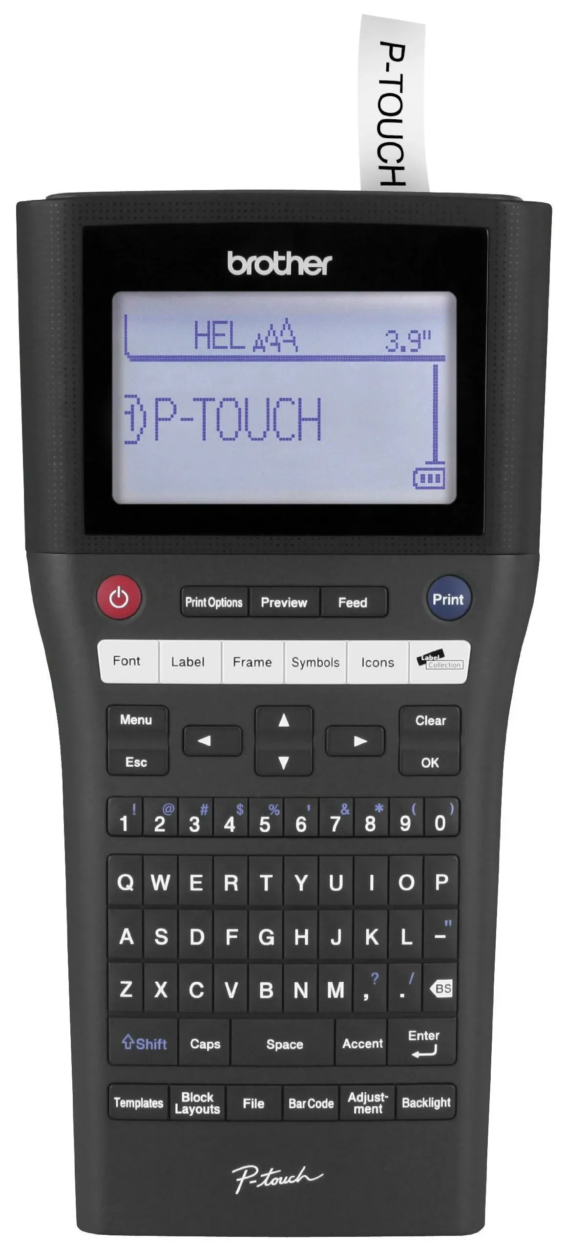 Brother P-touch Pt-h500li Electronic Label Maker - Label, Tape - 0.14&#034;, 0.25&#034;,