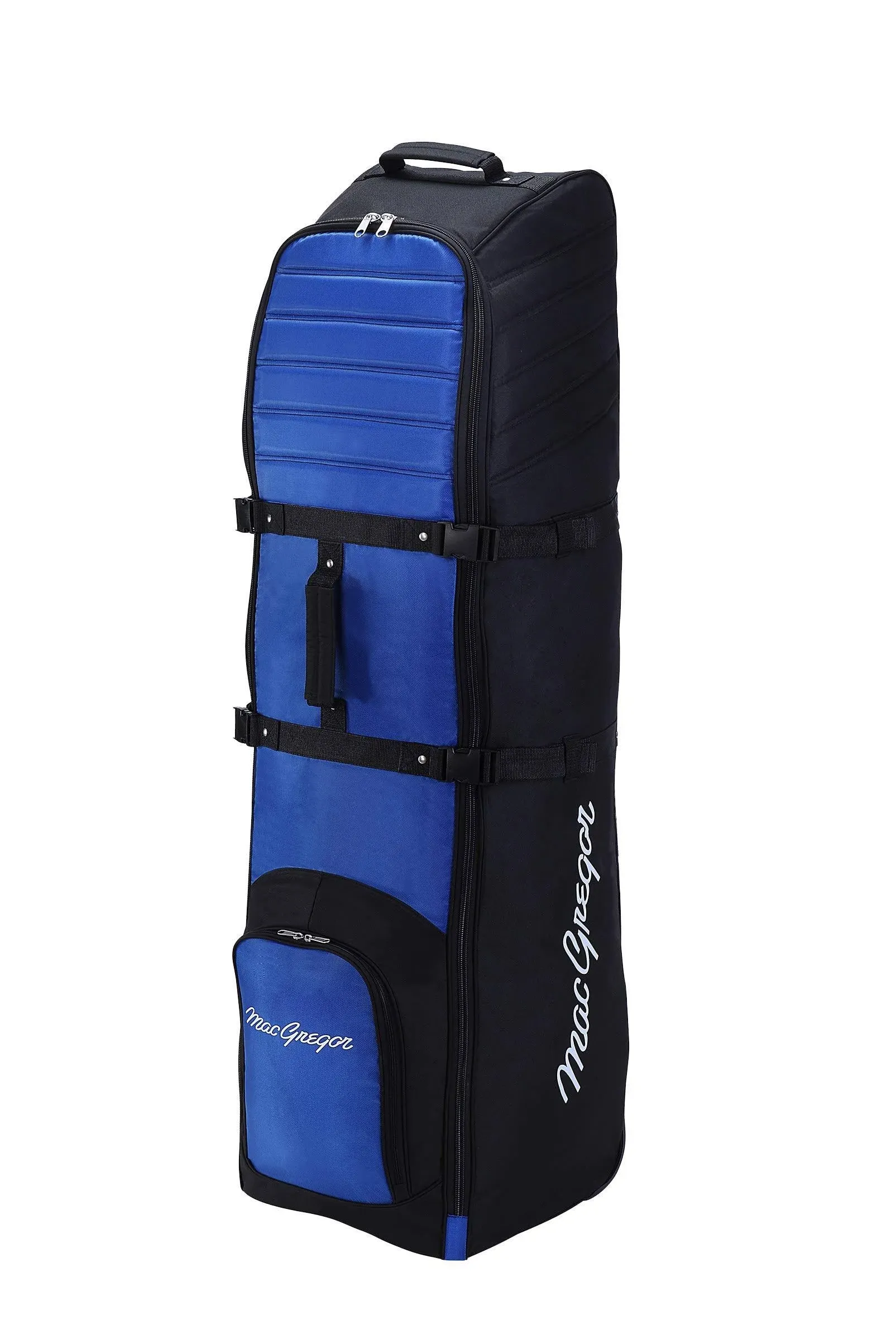 Macgregor VIP II Premium Wheeled Travel Cover - Black/Royal - GolfCrazy