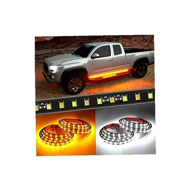 Nilight Truck LED Running Board Lights 2PCS 48nch LED Side Maker Light