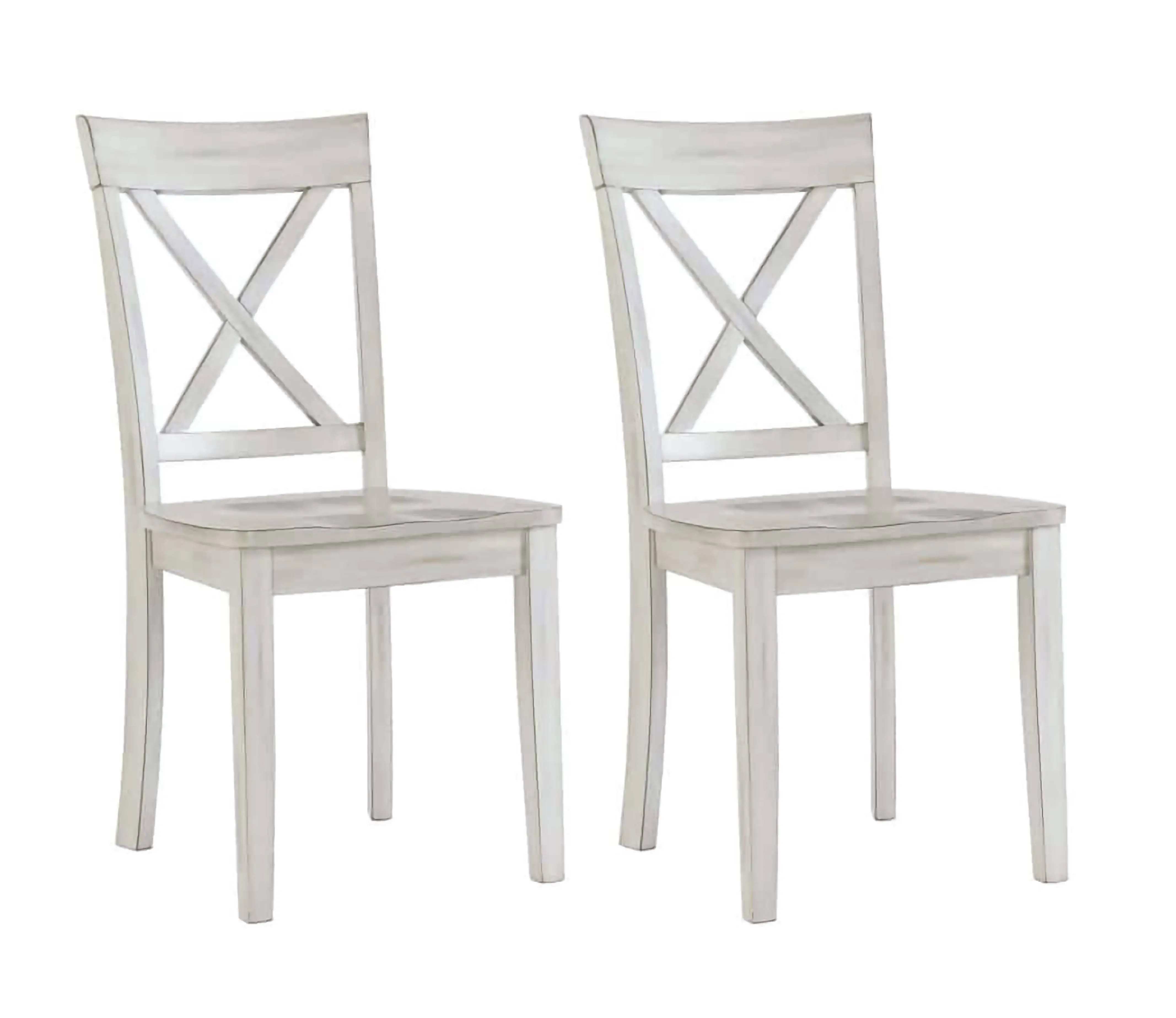 Boraam Jamestown Dining Chair, Set of 2, White