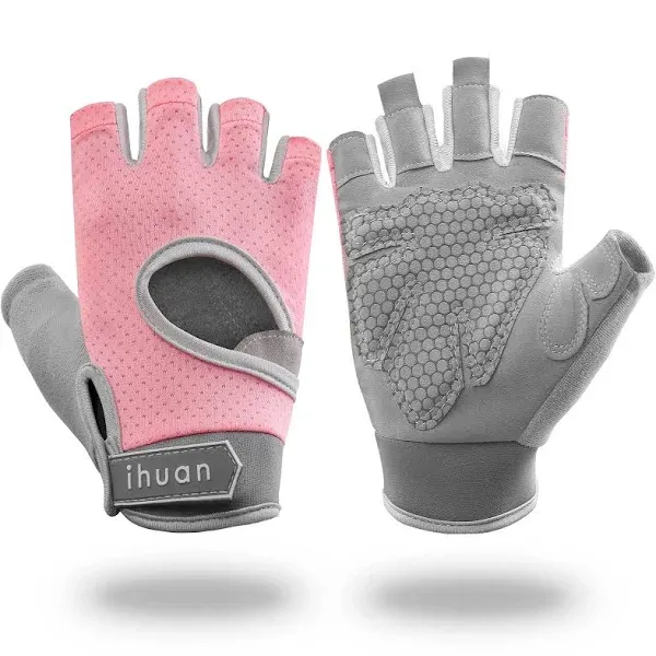 ihuan New Breathable Workout Gloves for Women & Men - No More Sweaty & Full Palm ...