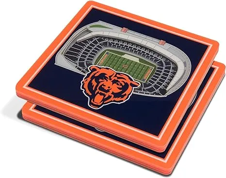 NFL Chicago Bears 3D StadiumView Coasters