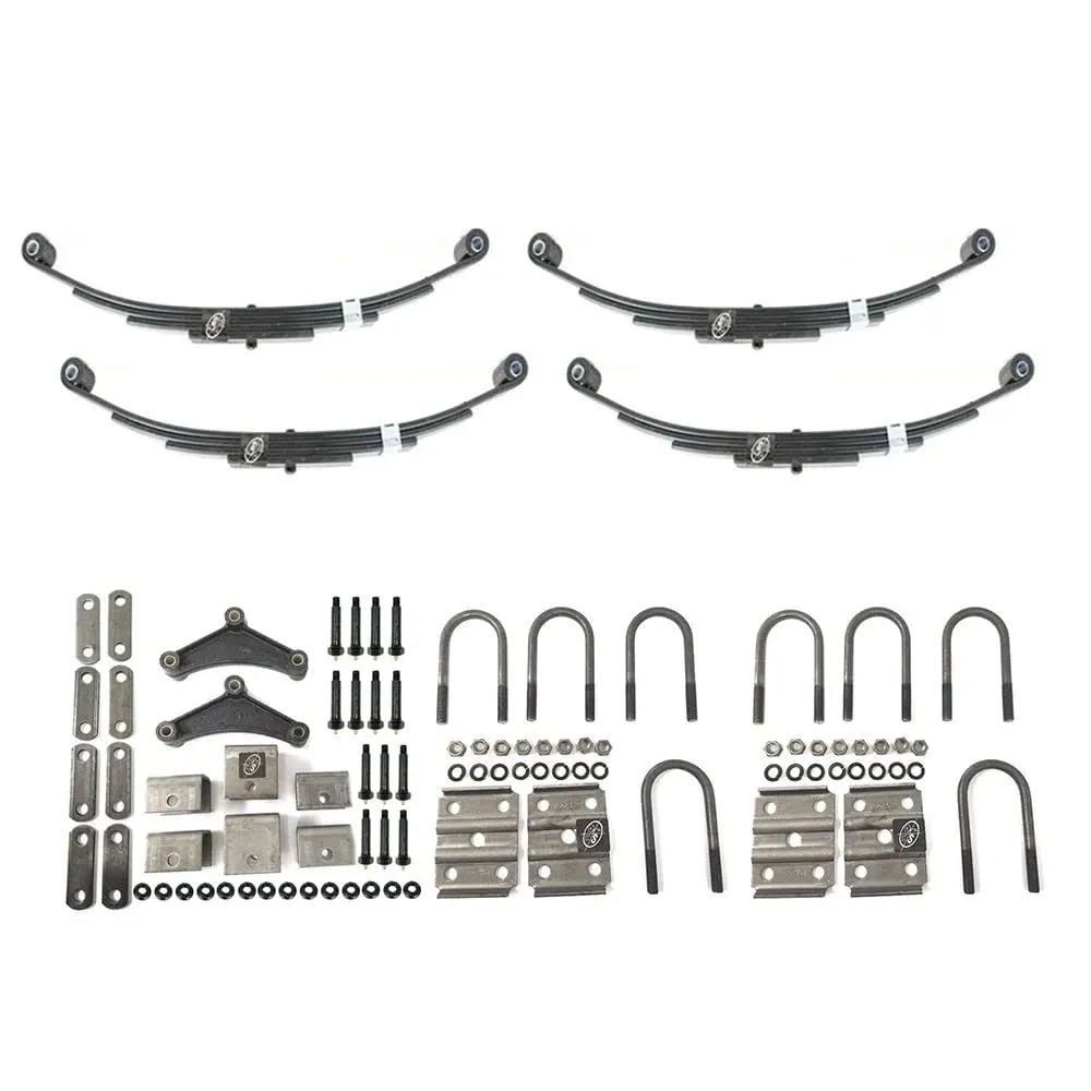 Southwest Wheel Greaseable 3,500 lbs. Tandem Trailer Axle Suspension Kit (Leaf Springs, Hanger & U-Bolt Kit)