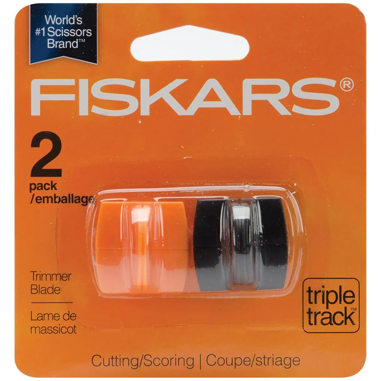 Fiskars Trimmer Blades, High Profile Triple Track - 2 blades