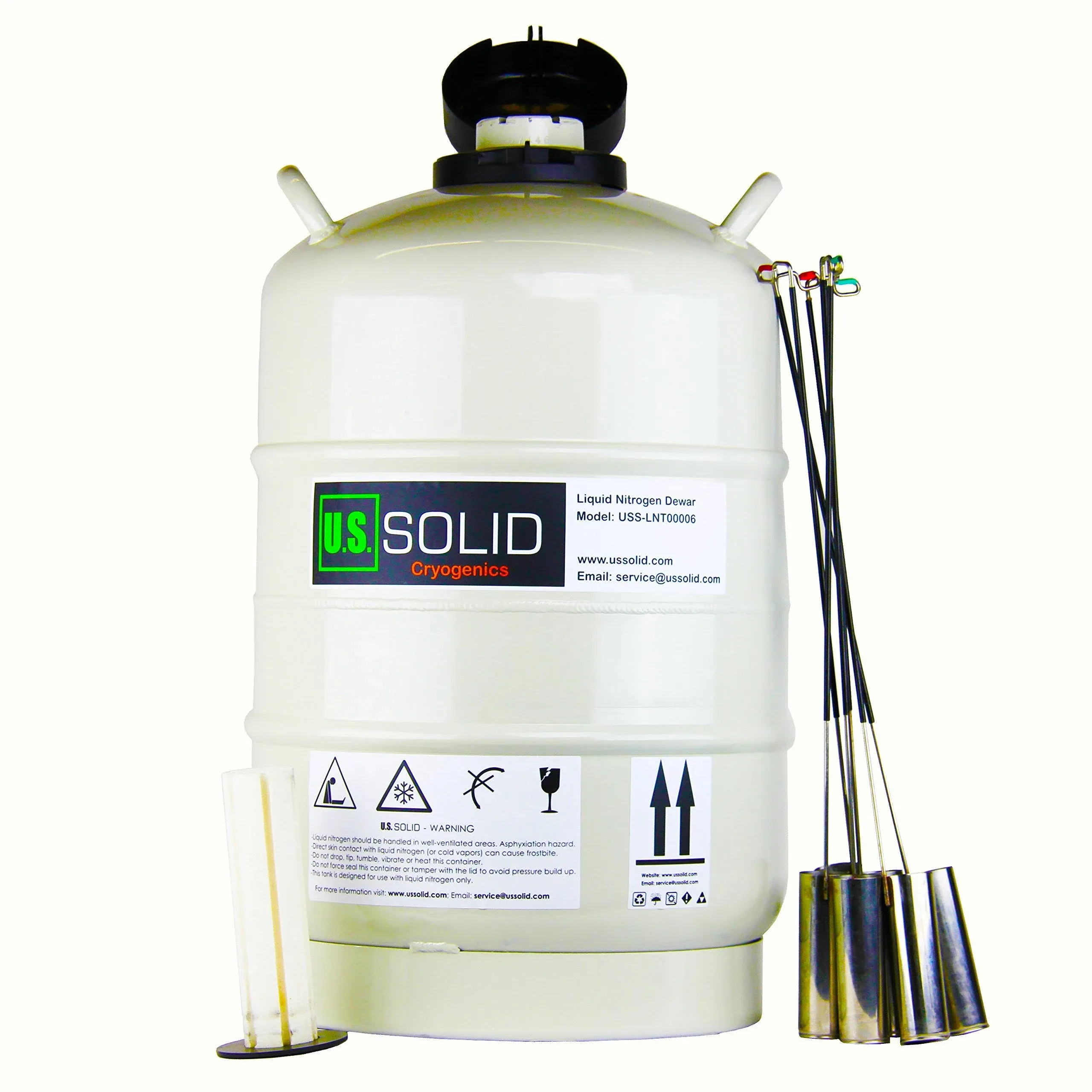 U.S. Solid 20 L Cryogenic Container Liquid Nitrogen (LN2) Dewers Tank