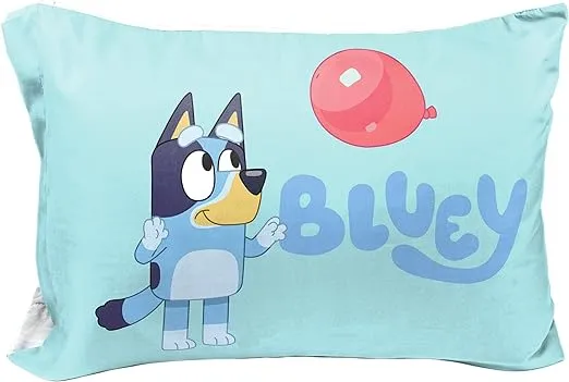 Bluey & Bingo Balloon Chase Double-Sided Pillowcase