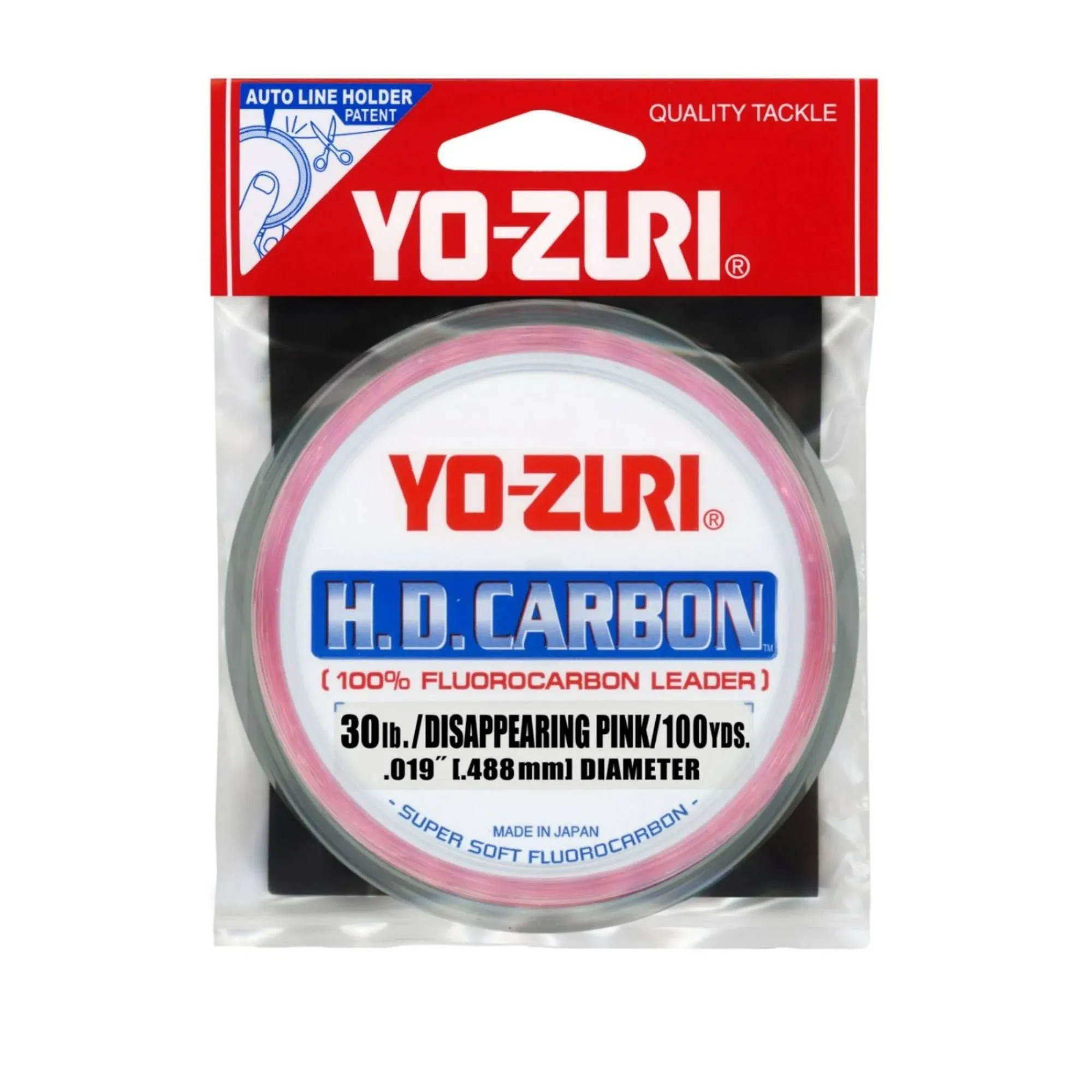 Yo-Zuri HD Disappearing Pink Fluorocarbon Leader 100yd - 30lb