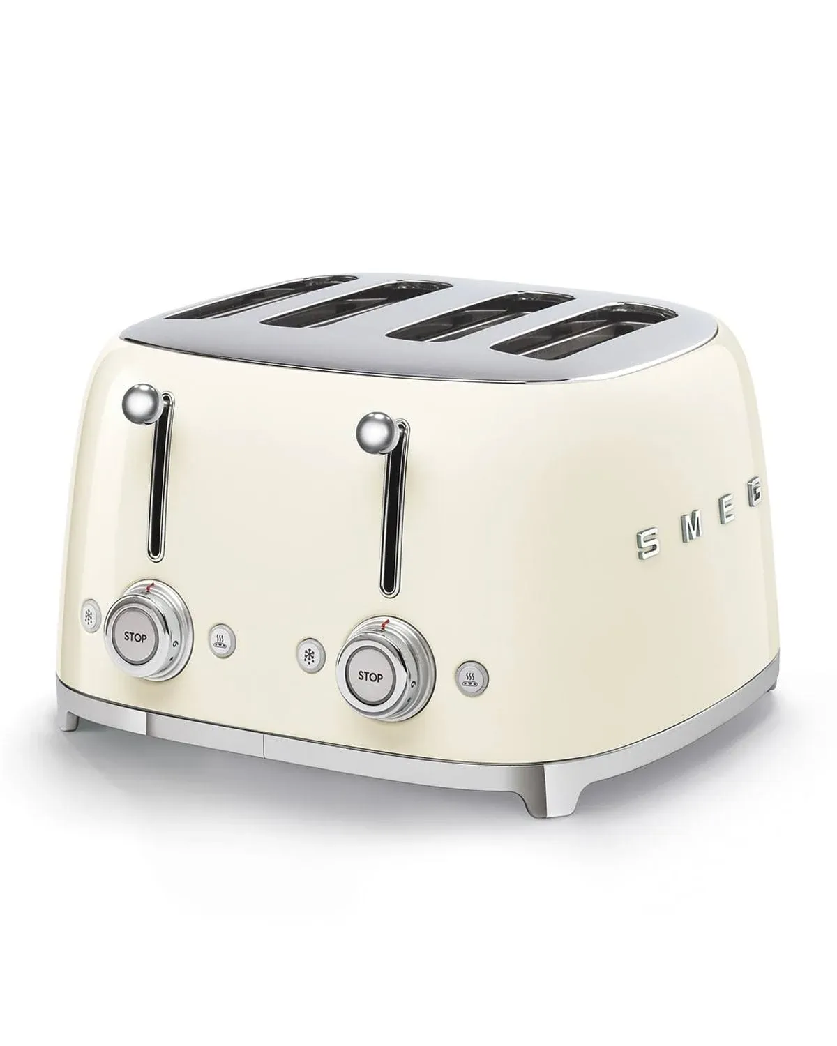 Smeg 50s Style Retro Four Slice Toaster Smeg Finish: White