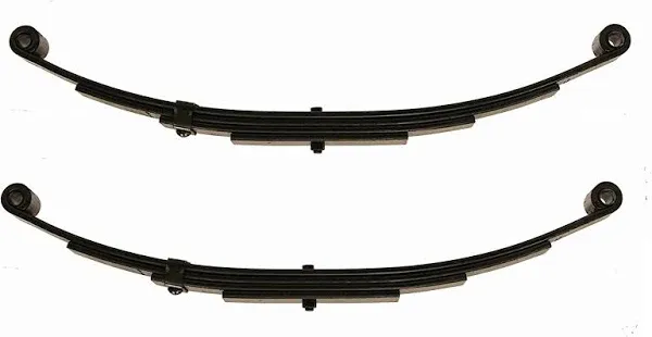 LIBRA Trailer Leaf Spring 4 Leaf Double Eye 1750lbs Cap for 3500lbs Axle -Set 2