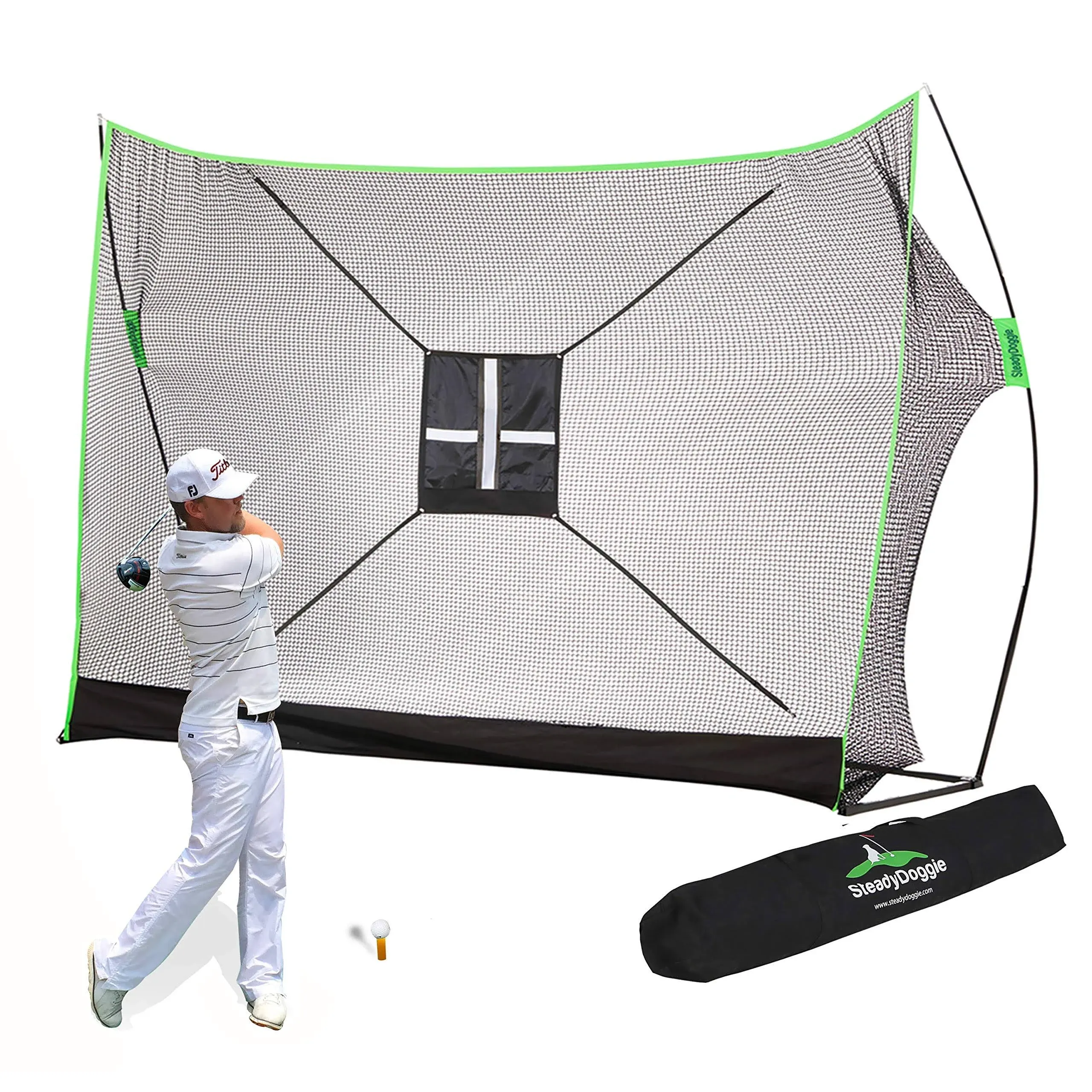 SteadyDoggie Golf Net Bundles - Includes Professional Patent Pending Golf ...