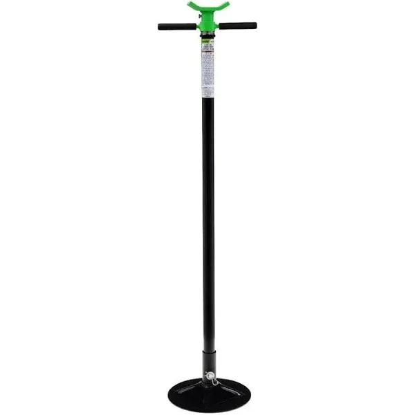 Lift Jack Support Stand Under Hoist Threaded Spin Handle Self Locking 1,500 lbs.