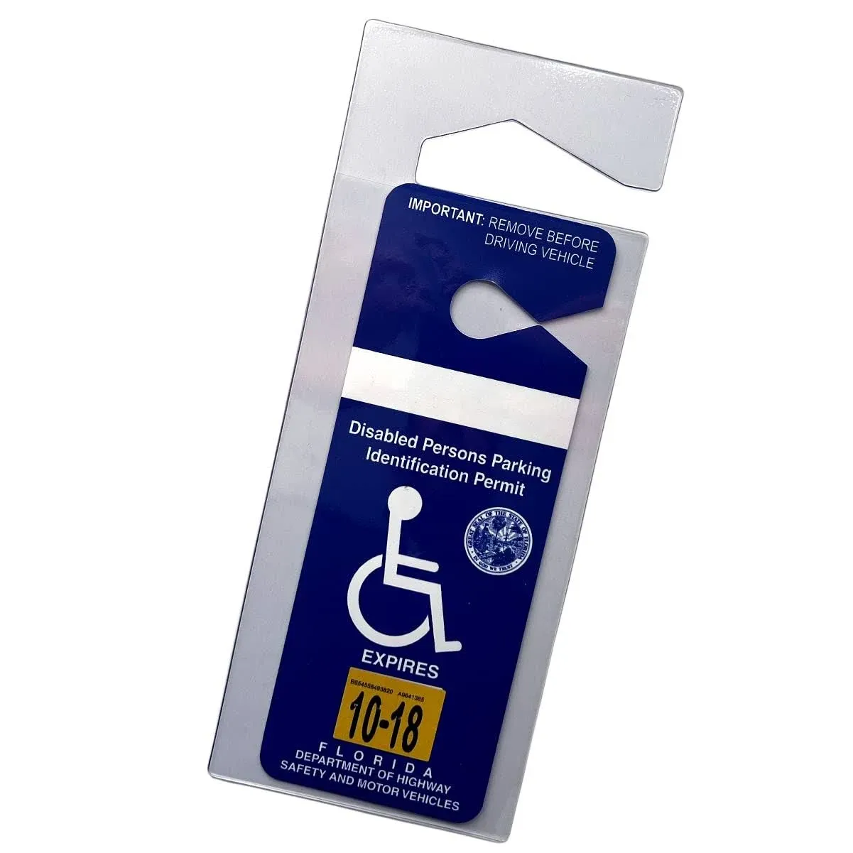 Specialist ID Handicap Hang Tag Holder (SPID-1120) - 4 Pack