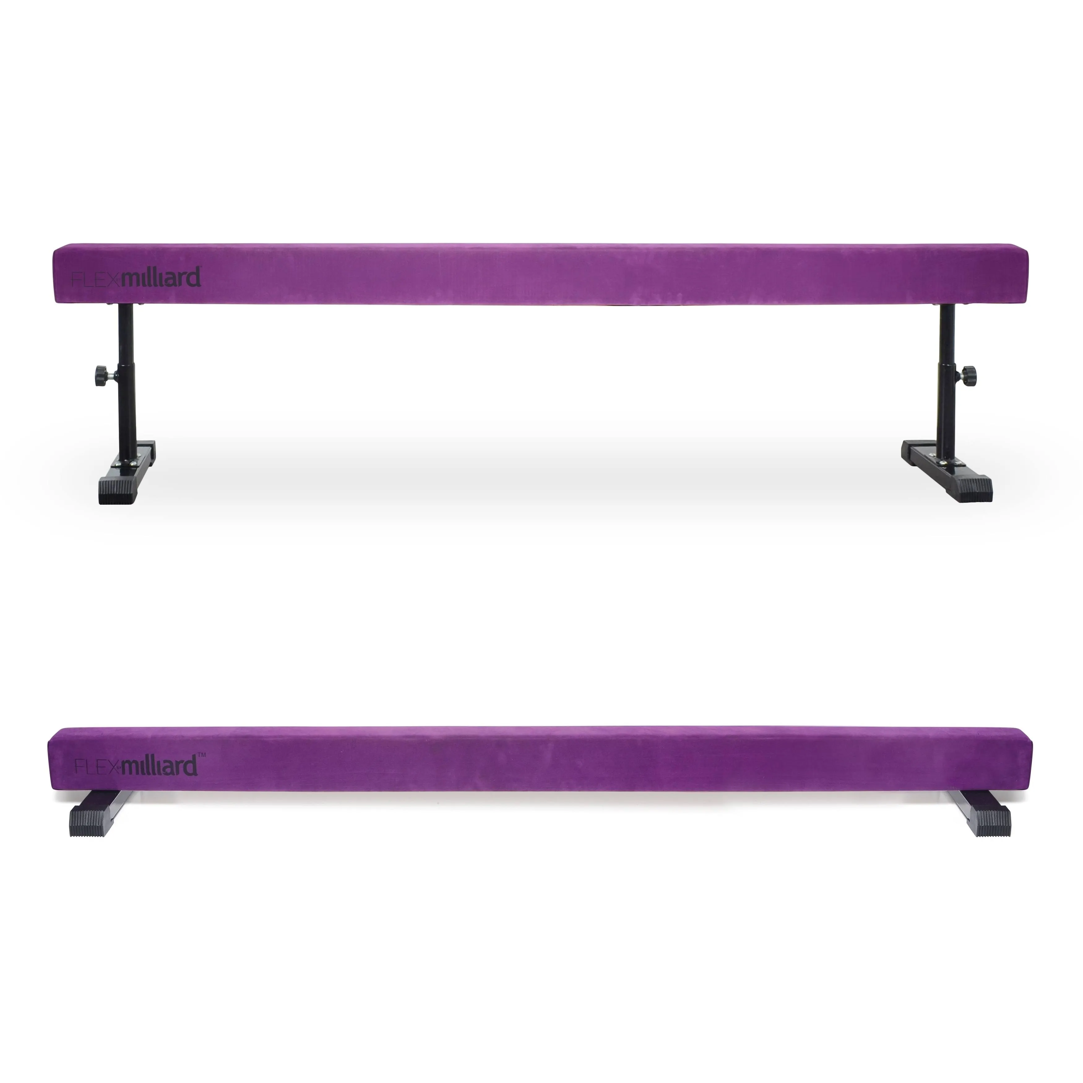 Milliard Adjustable Balance Beam, High and Low (8 Feet) Floor Beam Suede ...