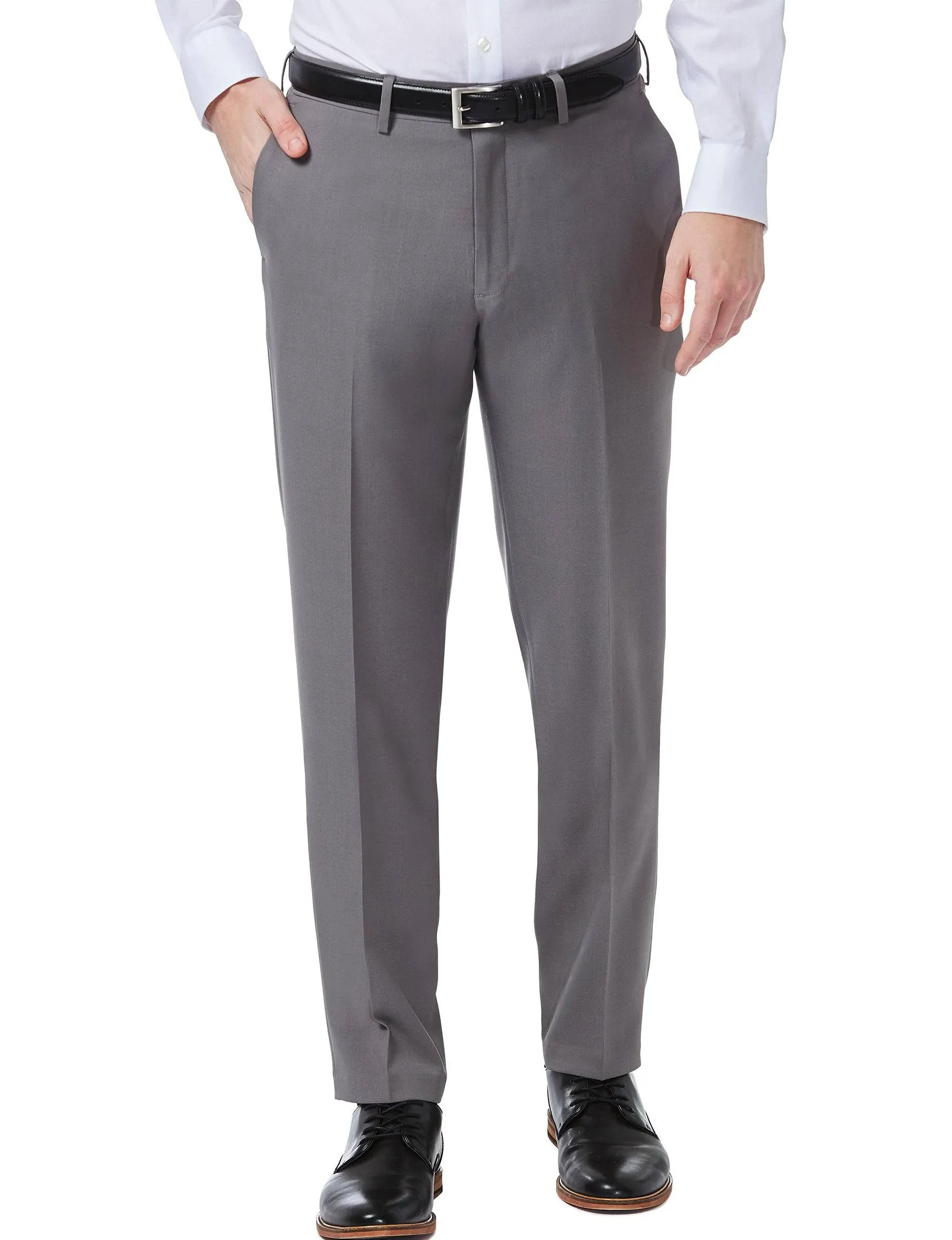 Haggar Men's Premium Comfort Dress Slim Fit Flat Front Pant