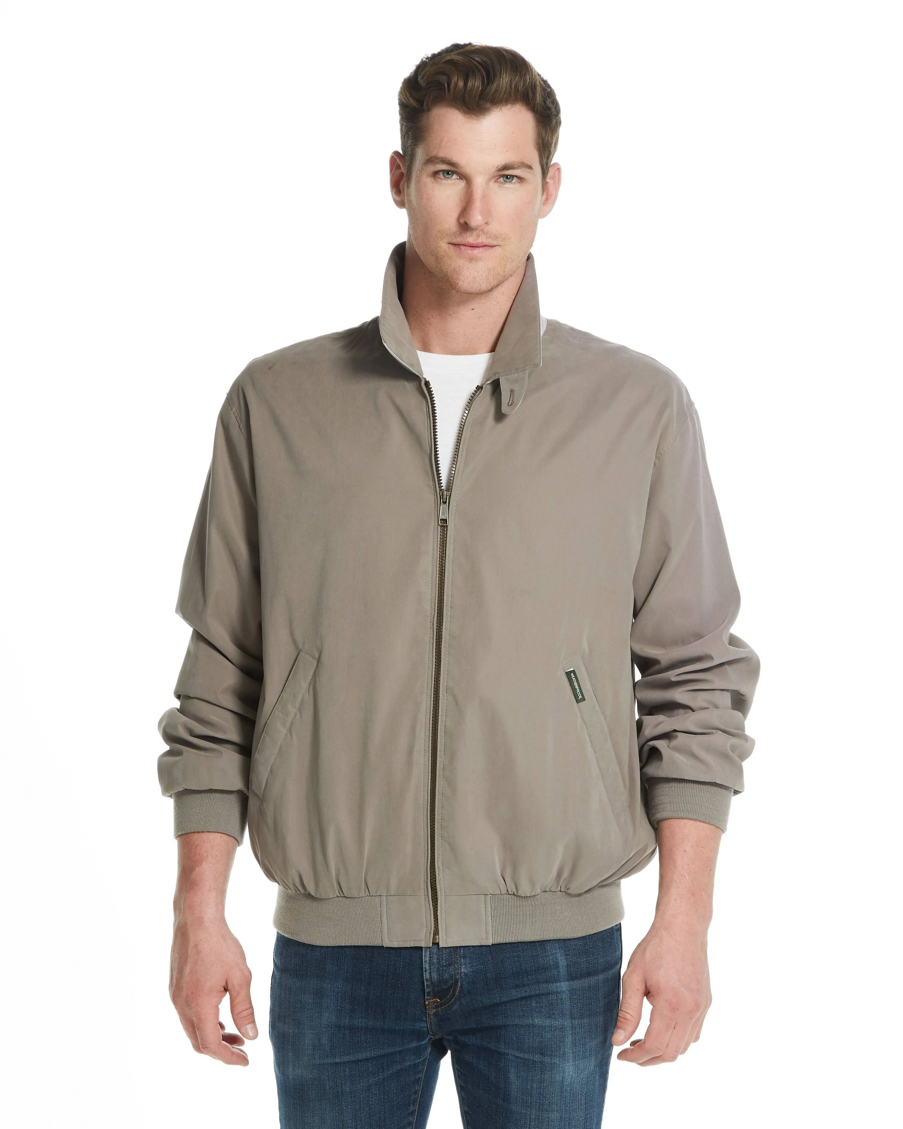 Weatherproof Men's Golf Jacket - Lightweight Windbreaker, Water-Resistant Microfiber Shell, Perfect for Golf & Casual Wear