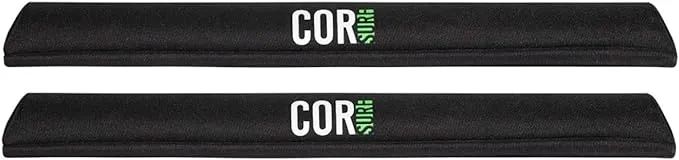 Cor Surf Aero Roof Rack Pads for Paddleboard, Kayak, Surfboards | for Wide Aero Style Bars (28 inch, 1 Pair)